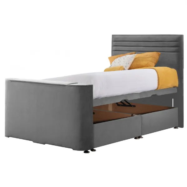 Granite Chic Double TV Bed