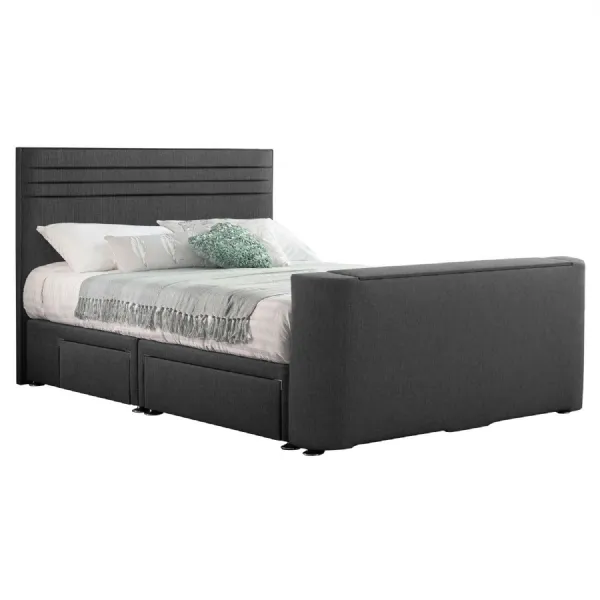 Grey Chic Super King Size TV Bed