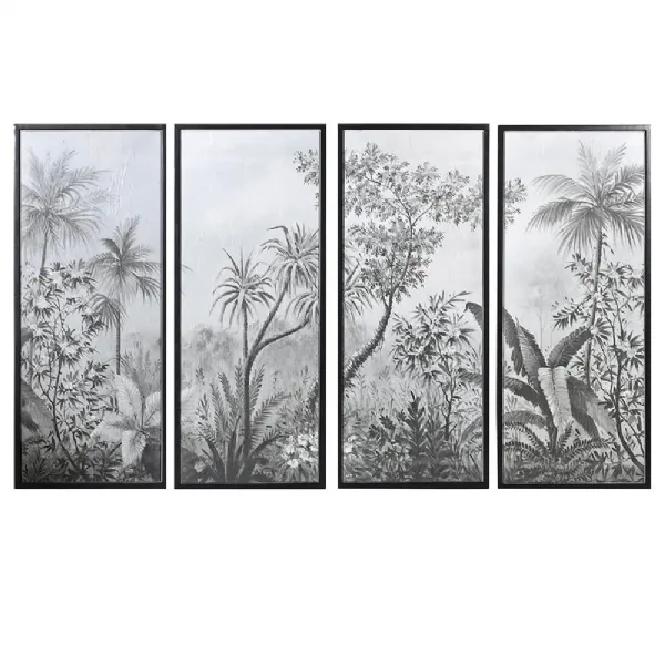 S 4 Blk Frame Palm Picture
