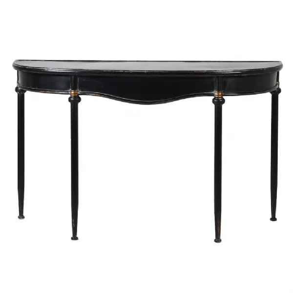 Blk Curve Console Table