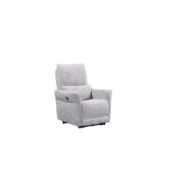 Dove Fabric Electric Power Recliner Chair
