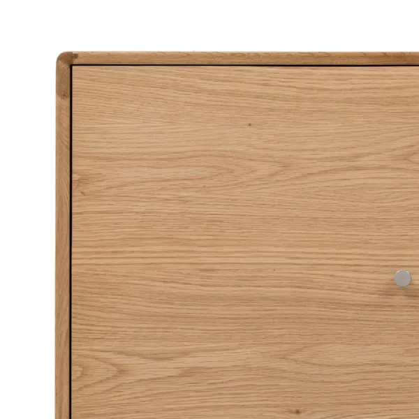Light Oak Wooden 2 Door 2 Drawer Sideboard