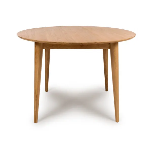 Oak Round Small 110cm Wooden Dining Table