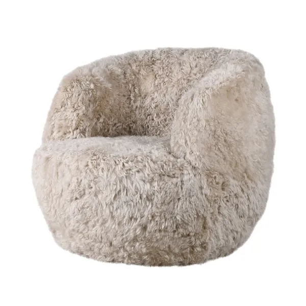 Honey Sheepskin Swivel Chair