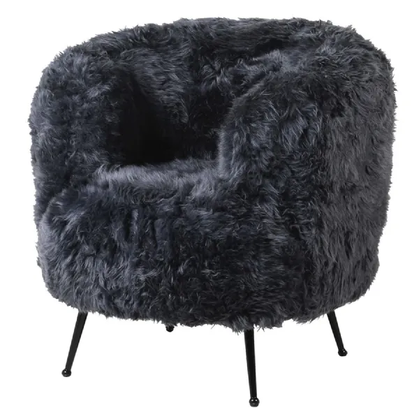 Raven New Zealand Lamb Fur Chair