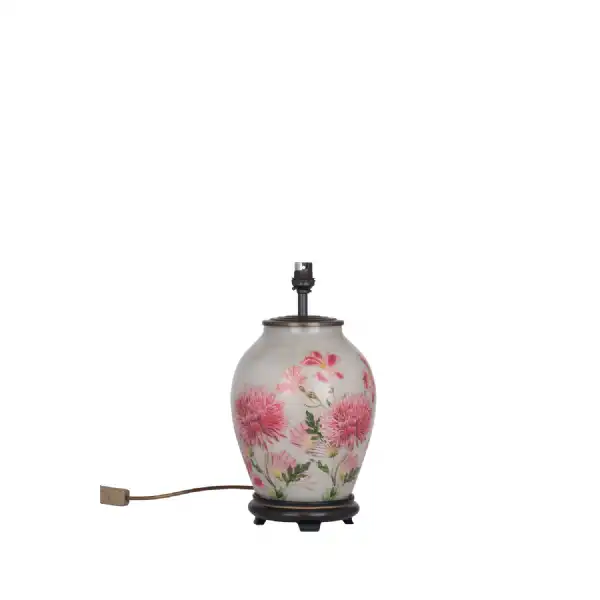 Alstroemeria Medium Glass Lamp