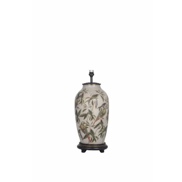 Parrot Tall Glass Table Lamp