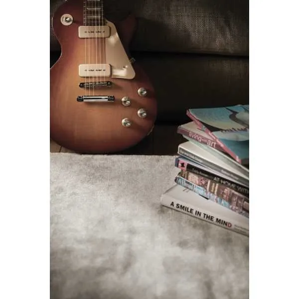 Rug Guru Modern Rectangular Viscose Karma Cloud Grey Floor Rug 200x300cm