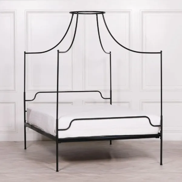 Black Iron Double Size Poster Bed