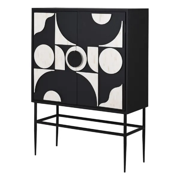 Mono Geometric 2 Door Bar Cabinet