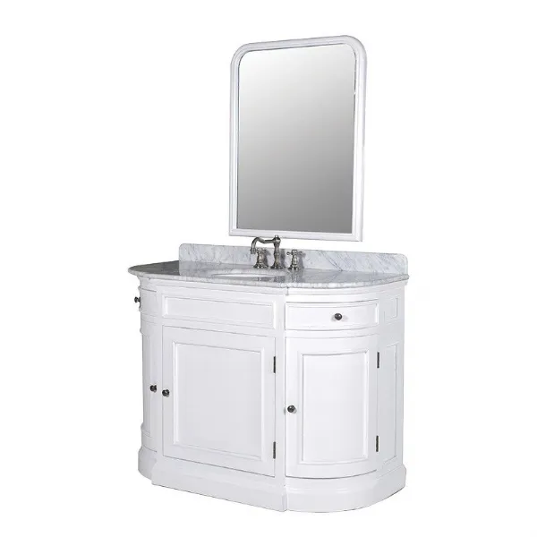White Birch Sink Unit With Mirror