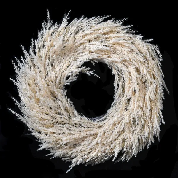 70cm Beige Wheat Wreath