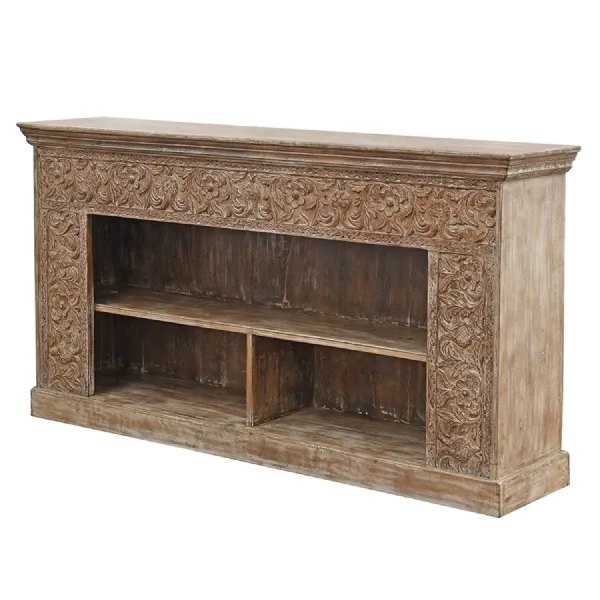 Wooden Open Sideboard