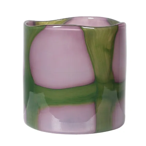 Green Cross Glass Vase