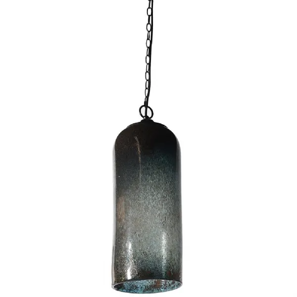 Glass Ceiling Light In Metallic Effect