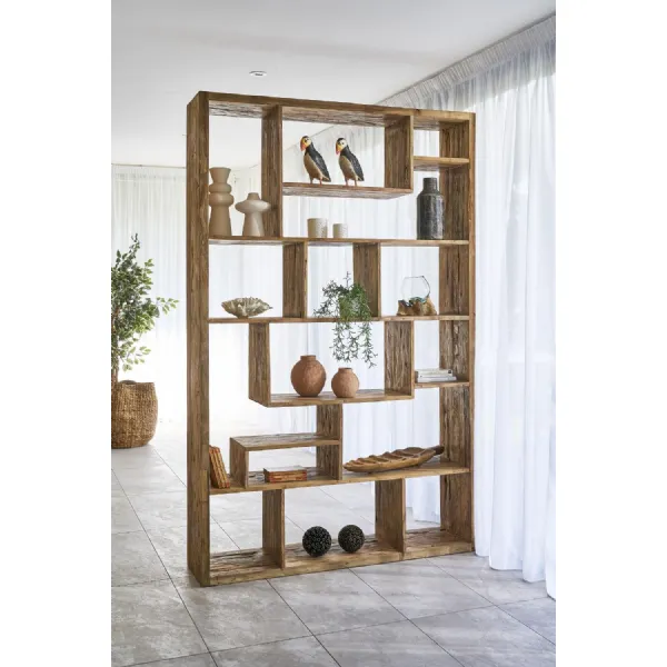 Modern Rustic Reclaimed Wood Large Room Divider Display Unit