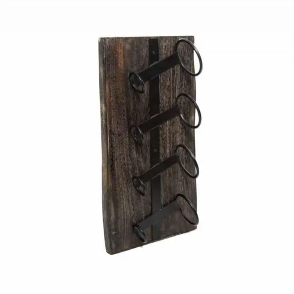 Wall Mounted 4 Bottle Wine Rack
