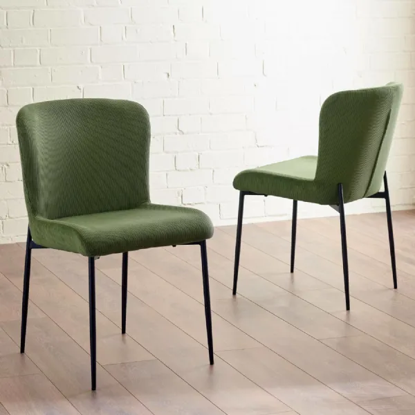 Set of 2 Leonie Dining Chairs Green