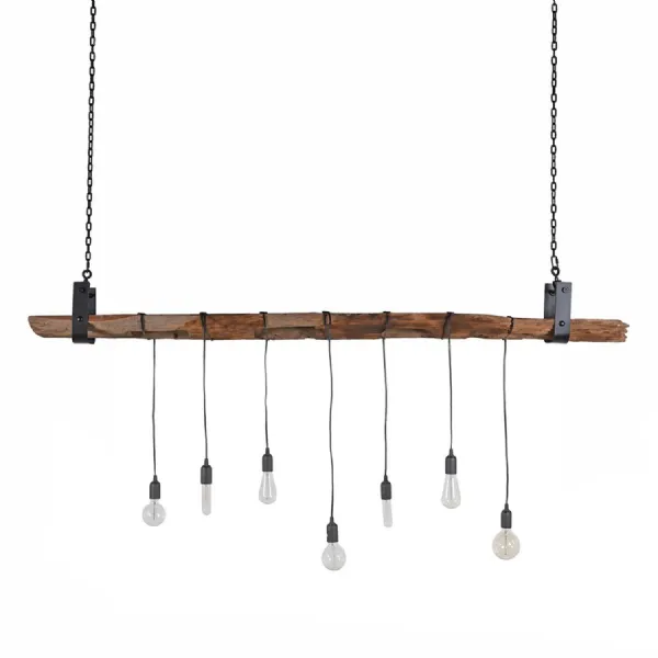 Rustic Post Chandelier