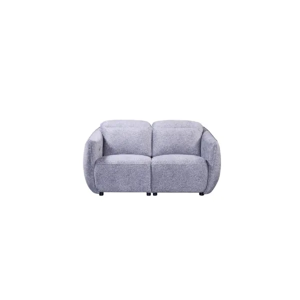 Grey Fabric 2 Seater Power Recliner Sofa