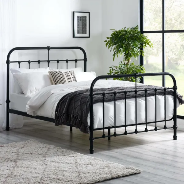 Logan 120cm Small Double Metal Bed