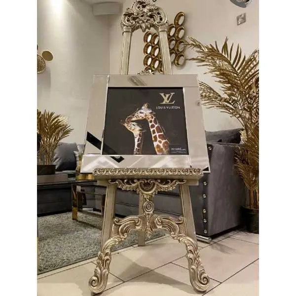 Lv Giraffe Wall Art Mirror Frame Sqauare