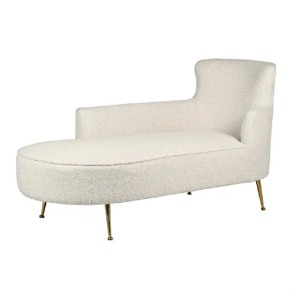Boucle Cream Chaise