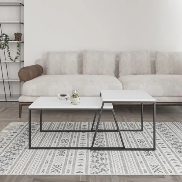 Pal Modern Coffee Table White