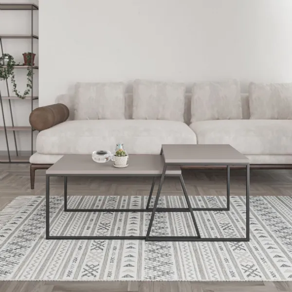 Pal Modern Coffee Table Mocha Grey