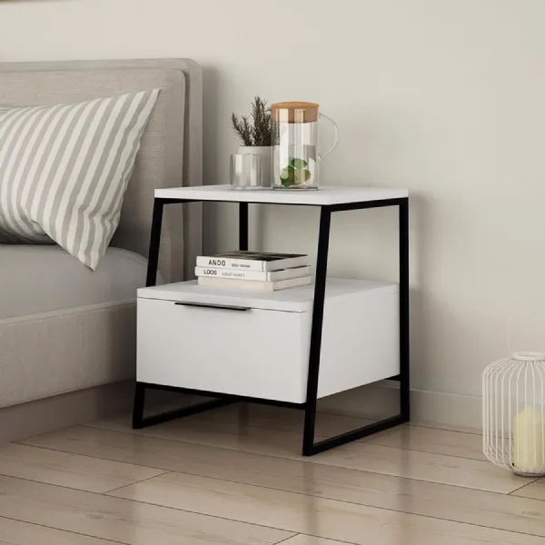 Pal Modern Nightstand White