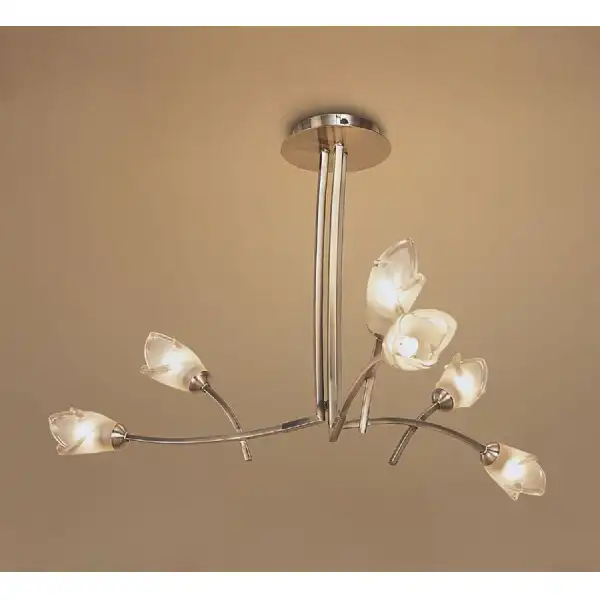 Pietra Pendant 3 Arm 6 Light G9, Antique Brass