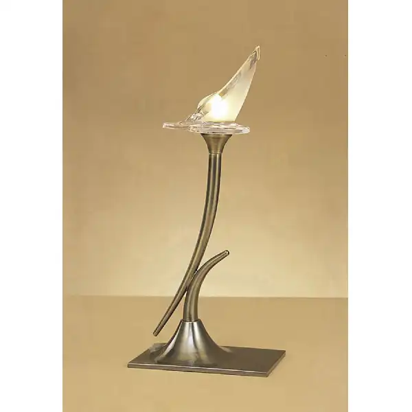 lavia Table Lamp 1 Light G9, Antique Brass