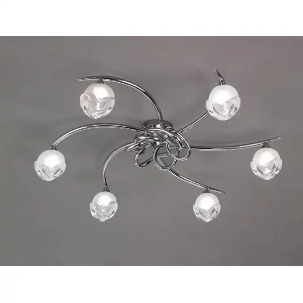 Fragma Ceiling 6 Light G9, Polished Chrome