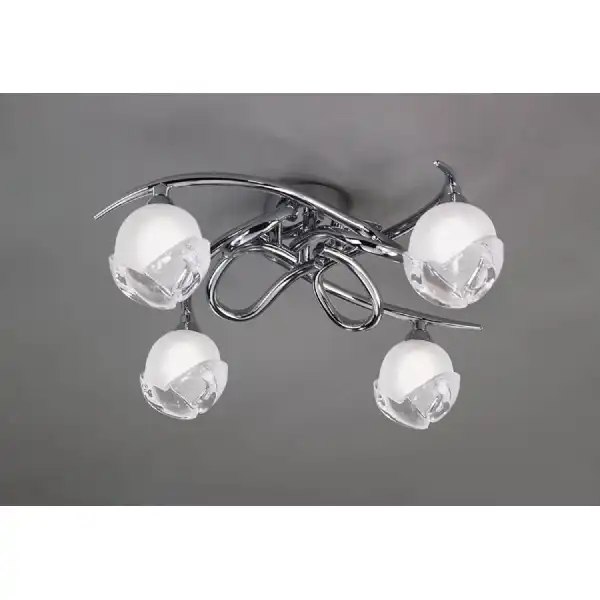 Fragma Ceiling 4 Light G9, Polished Chrome