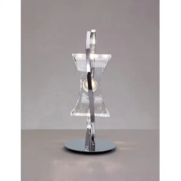Kromo Table Lamp 1 Light G9 Looped Frame, Polished Chrome
