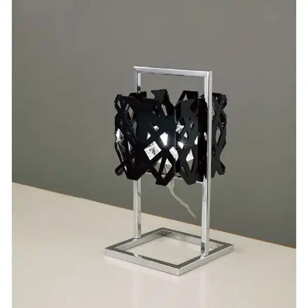 Tokio Table Lamp 1 Light G9, Gloss Black Polished Chrome