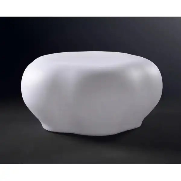 Huevo Stool 1 Light E27 Outdoor IP65, Opal White
