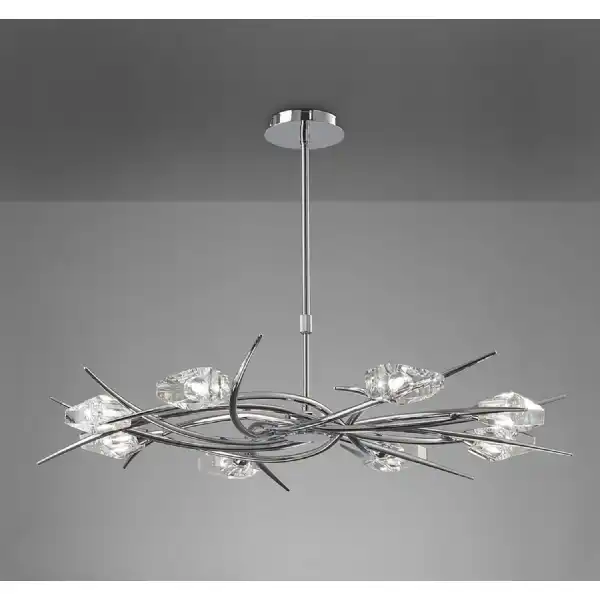 Eclipse Telescopic 8 Light G9, Polished Chrome