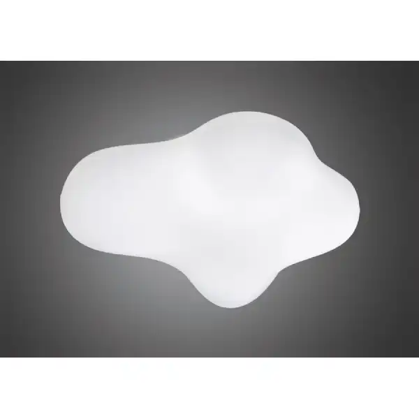 Eos Ceiling 4 Light E27 Outdoor IP44, Opal White