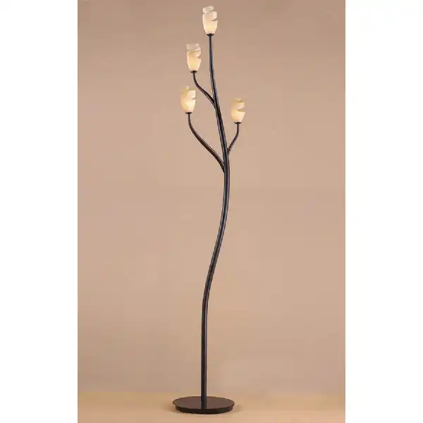 Forest Floor Lamp 4 Light G9, Brown Black Oxide, NOT LED CFL Compatible
