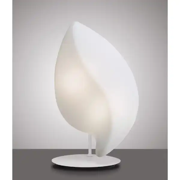 Natura Table Lamp 2 Light E27 Small Outdoor IP44, Matt White Opal White