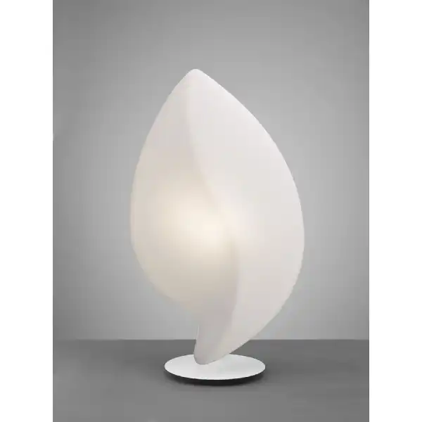 Natura Table Lamp 2 Light E27 Large Outdoor IP44, Matt White Opal White