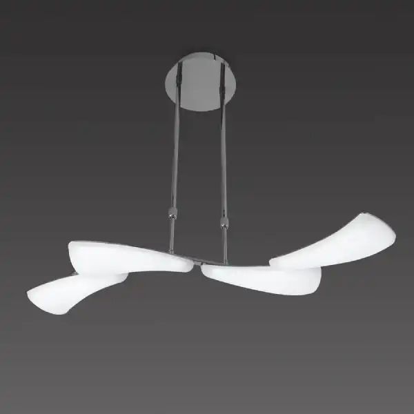 Mistral Telescopic 24W LED Linear 3000K, 2160lm, Polished Chrome, Frosted Acrylic, 3yrs Warranty
