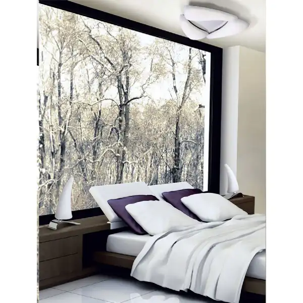 Mistral Flush Ceiling 18W LED 3000K, 1620lm, Polished Chrome Frosted Acrylic, 3yrs Warranty