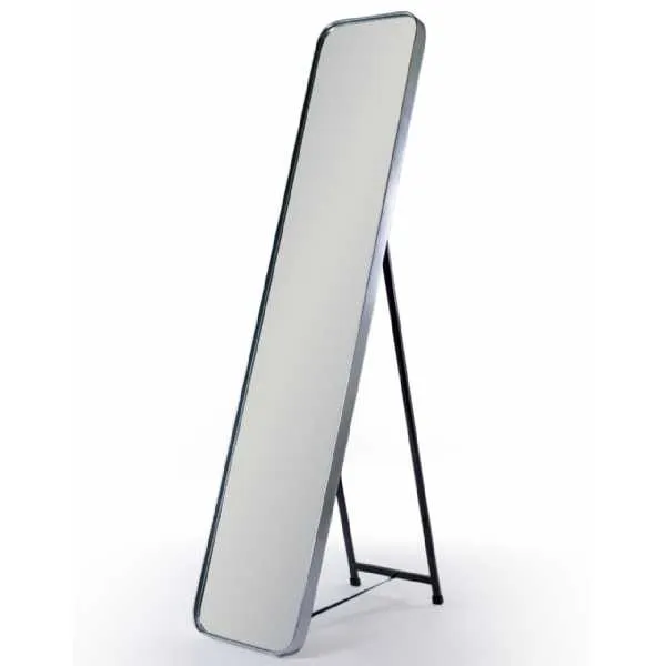 Modern Modest Silver Framed Arden Cheval Dressing Mirror