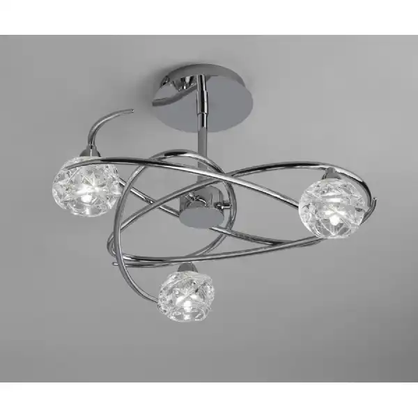 Maremagnum Ceiling 3 Light G9, Polished Chrome