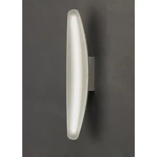 Hemisferic Wall Lamp 6W LED 3000K, 540lm, Satin Aluminium Frosted Acrylic, 3yrs Warranty