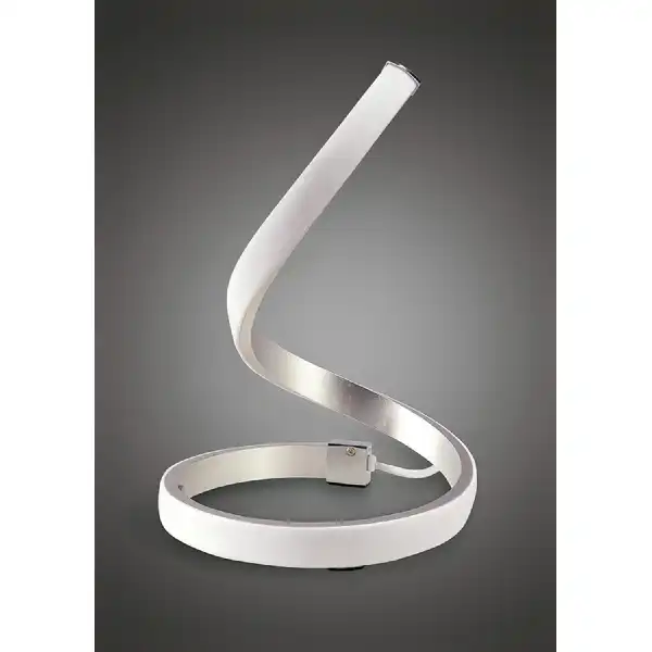 Nur Table Lamp 15W LED 3000K, 1200lm, Silver Frosted Acrylic Polished Chrome, 3yrs Warranty