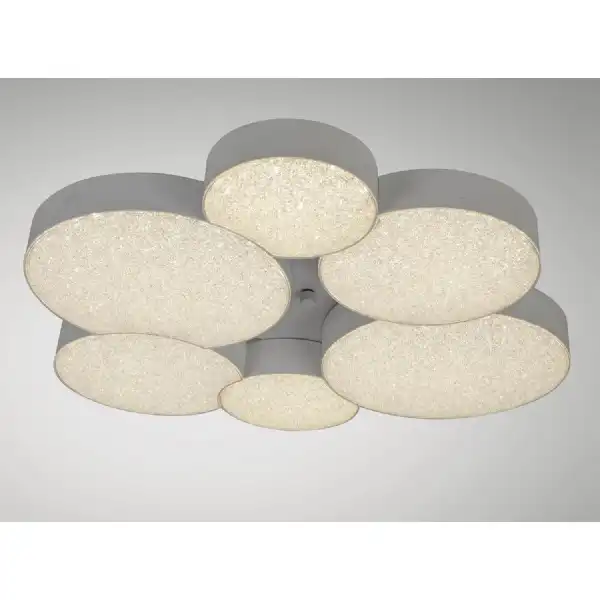 Lunas Flush Ceiling 61cm Diameter 54W LED 3000K, 2830lm, RF Remote Control White, 3yrs Warranty