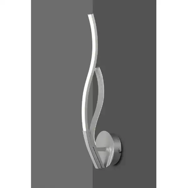 Corinto Wall Light, 12W LED, 3000K, 960lm, Silver Chrome, 3yrs Warranty